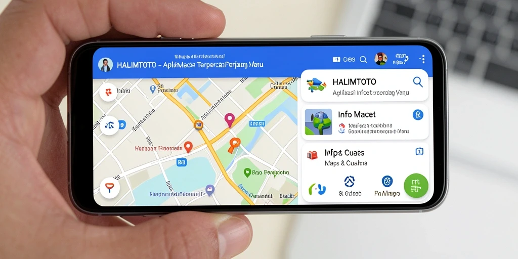 Antarmuka HALIMTOTO menampilkan peta kemacetan yang jelas dan informatif.