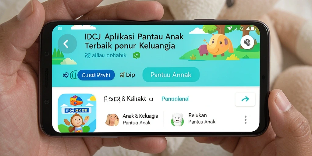 Antarmuka IDCJOKER yang intuitif untuk Pantau Anak.