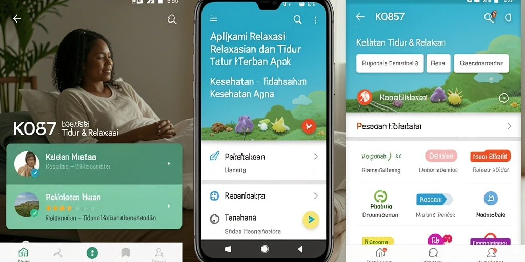 Tampilan antarmuka KO857 yang menenangkan dan mudah digunakan.