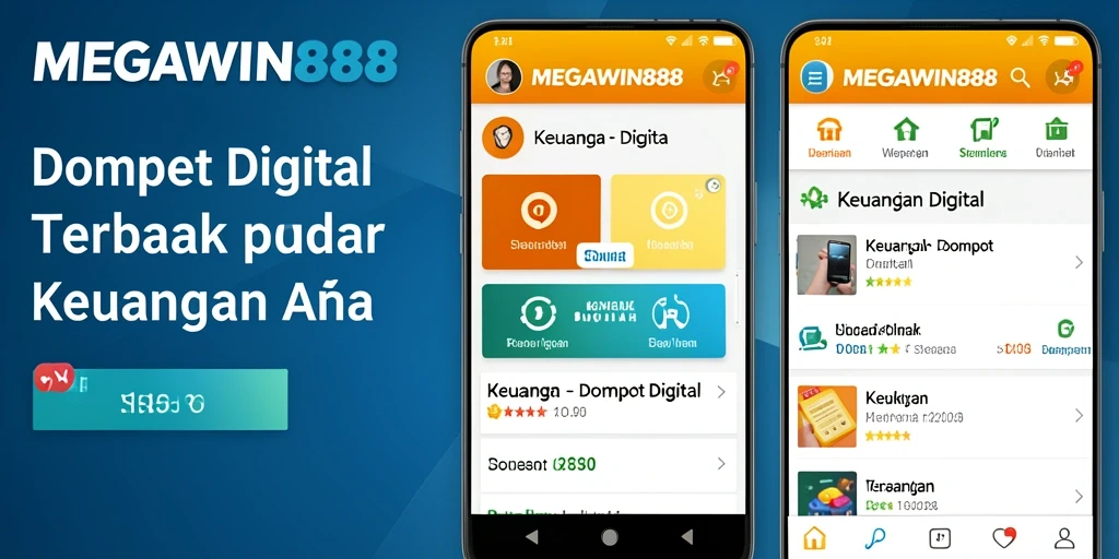 Antarmuka aplikasi MEGAWIN888 yang intuitif dan modern.