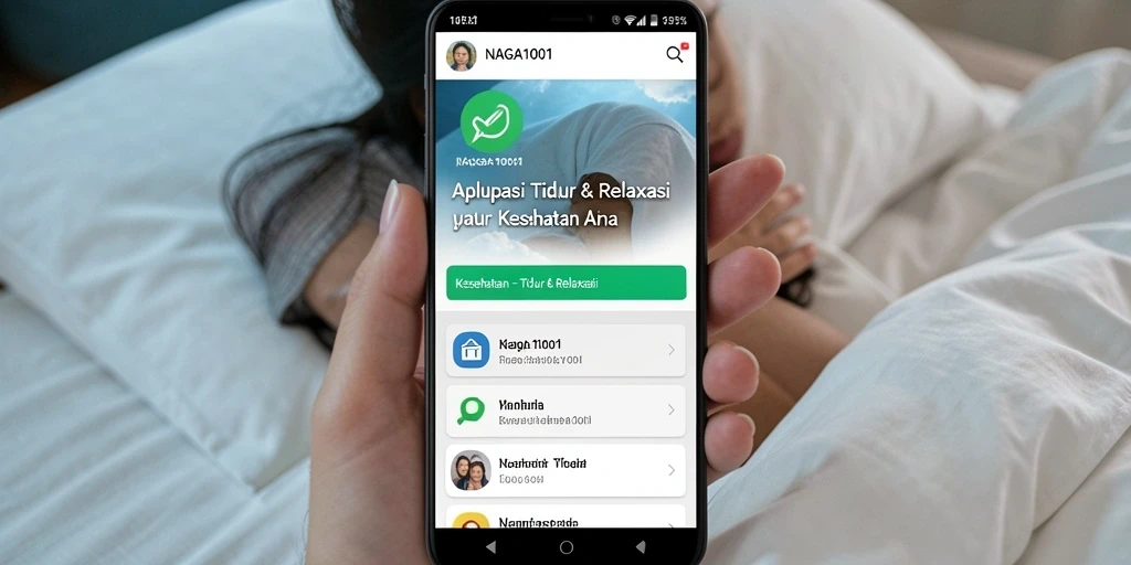 Antarmuka NAGA1001 yang menenangkan untuk tidur dan relaksasi.