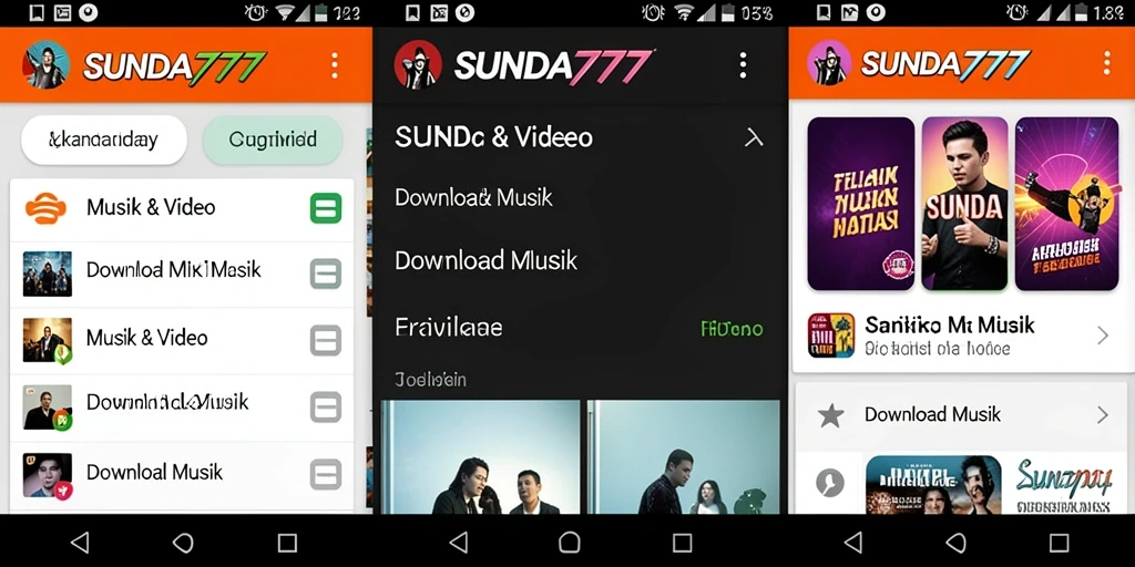 Antarmuka pengguna SUNDA777 yang intuitif untuk Download Musik.