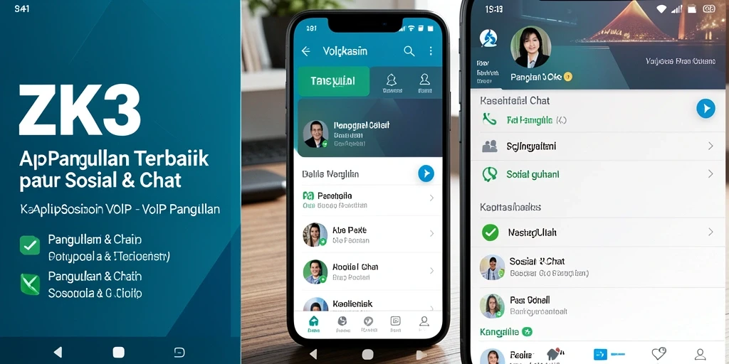 Antarmuka ZK3 yang sederhana untuk VoIP Panggilan.