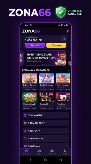 Halaman Resmi Zona66 untuk Pengguna Android